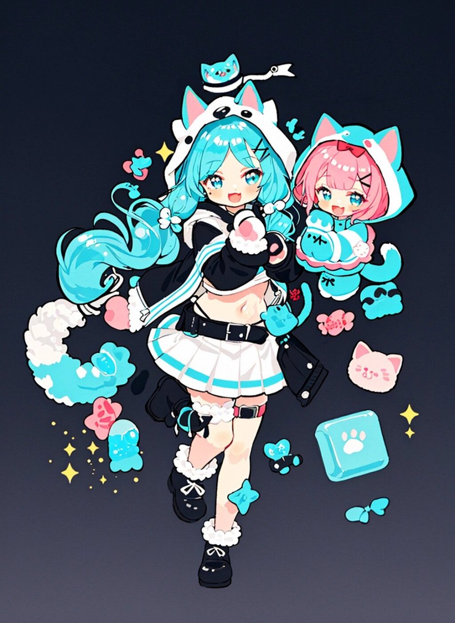 ai绘图 |猫猫拟人 猫猫来袭