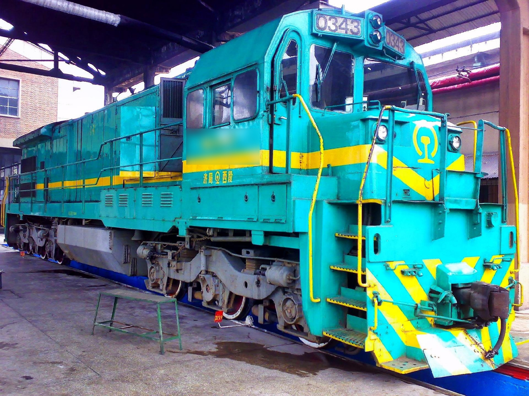 nd5型0343号机车,当年配属济局西段,是我唯一操纵过的nd5二型车,那