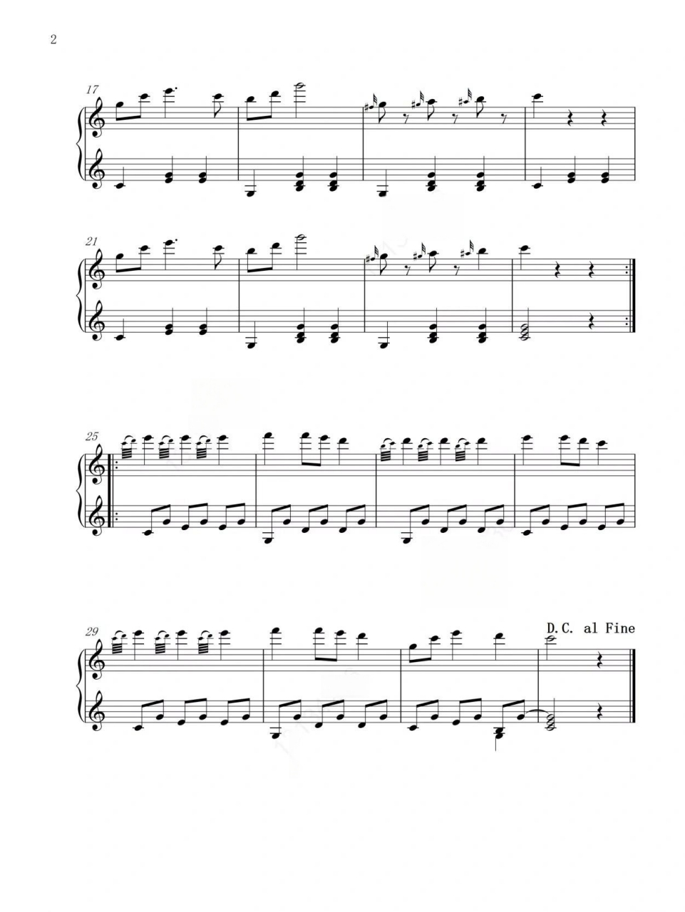 《黄油和面包圆舞曲》钢琴谱