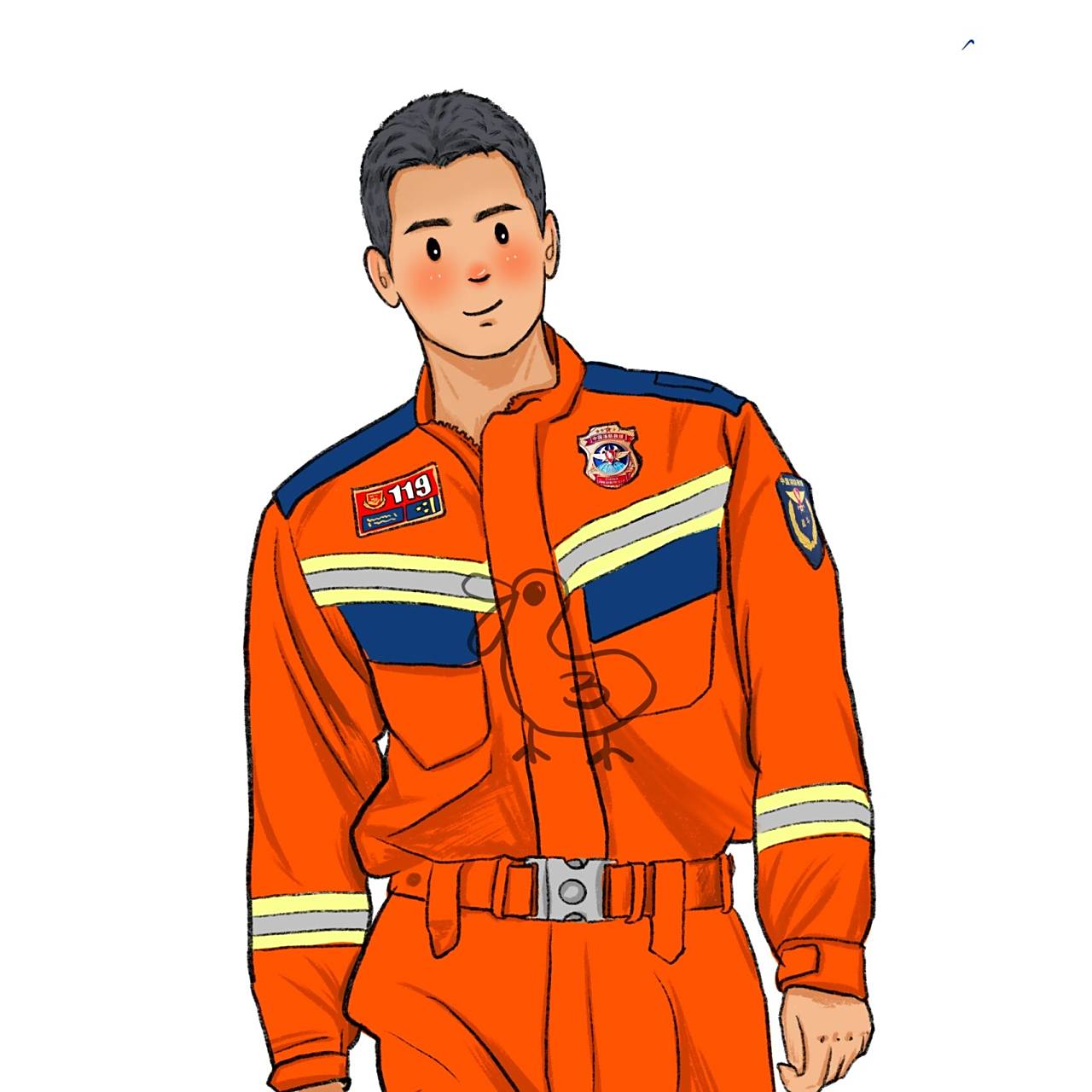 996902男生头像/消防员动漫/动漫卡通头像 愿你们每次出征都能