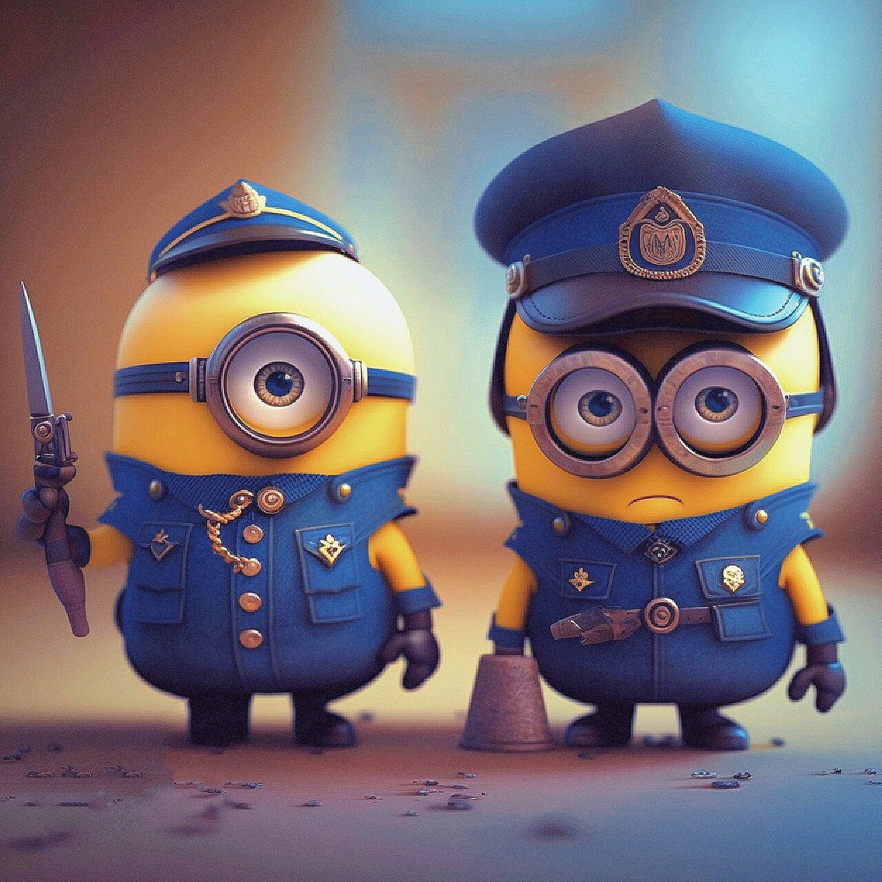 小黄人大眼萌(警察) 人生就像一场旅行,好的坏的都是风景.