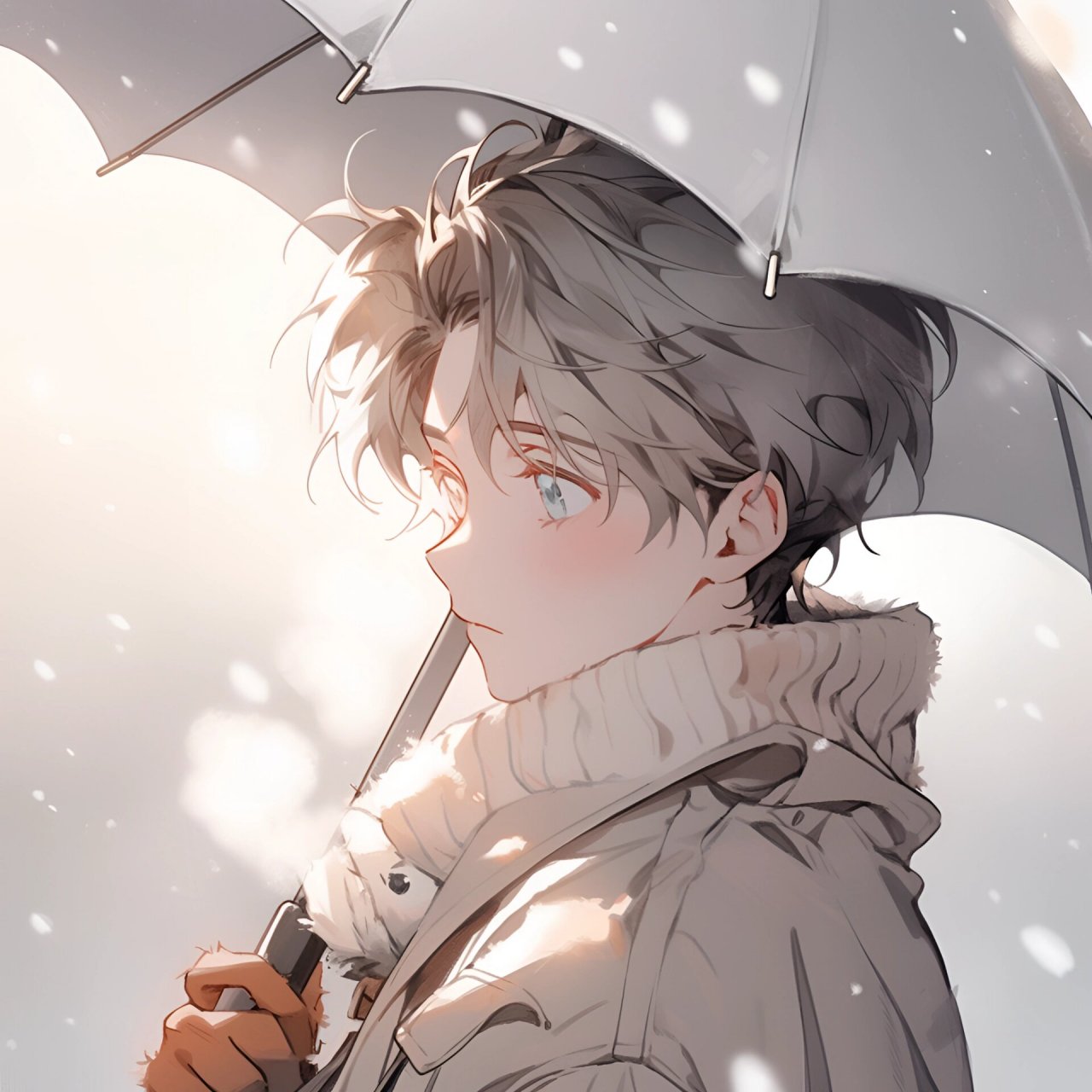 见一面吧,在这个下雪天.||情侣头像
