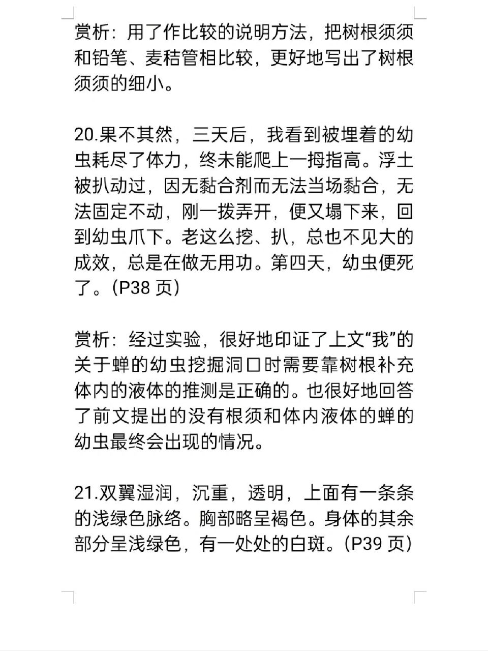 《昆虫记》之《蝉出地洞》好词,好句摘抄