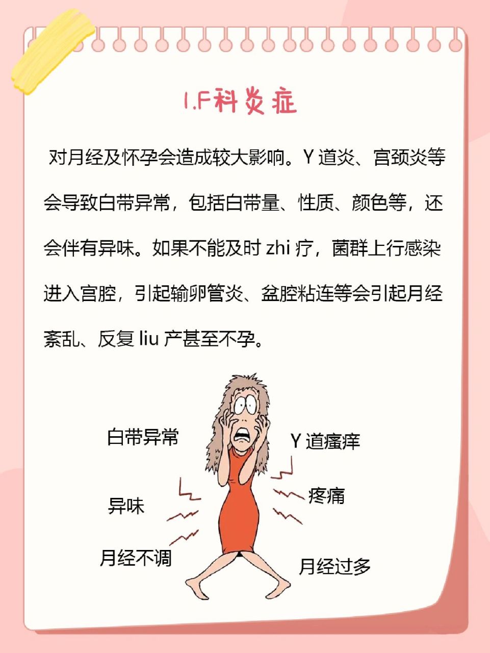 白带异常是什么导致的图片