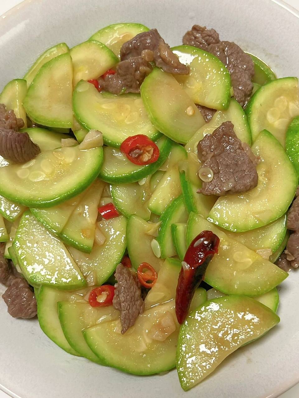减脂期超爱的一道菜——西葫芦炒牛肉7015 永远吃不腻09#小红书