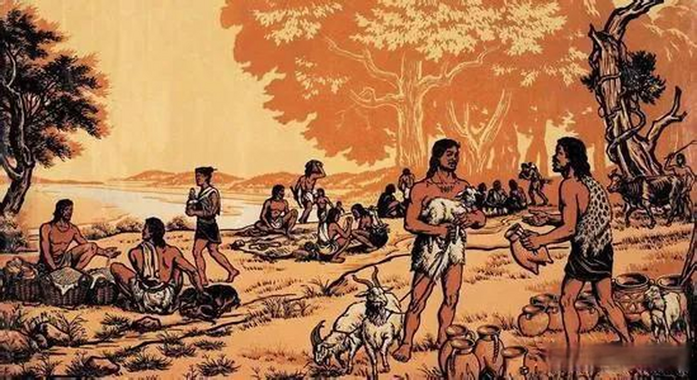 父系氏族 母系氏族公社经历了全盛时期,社会生产力不断向前发展,男子