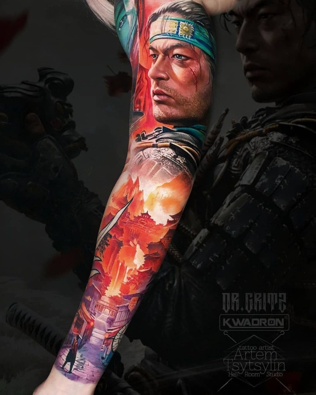 location : kharkov, ukraine写实纹身|彩色人像|花臂设计纹身图案