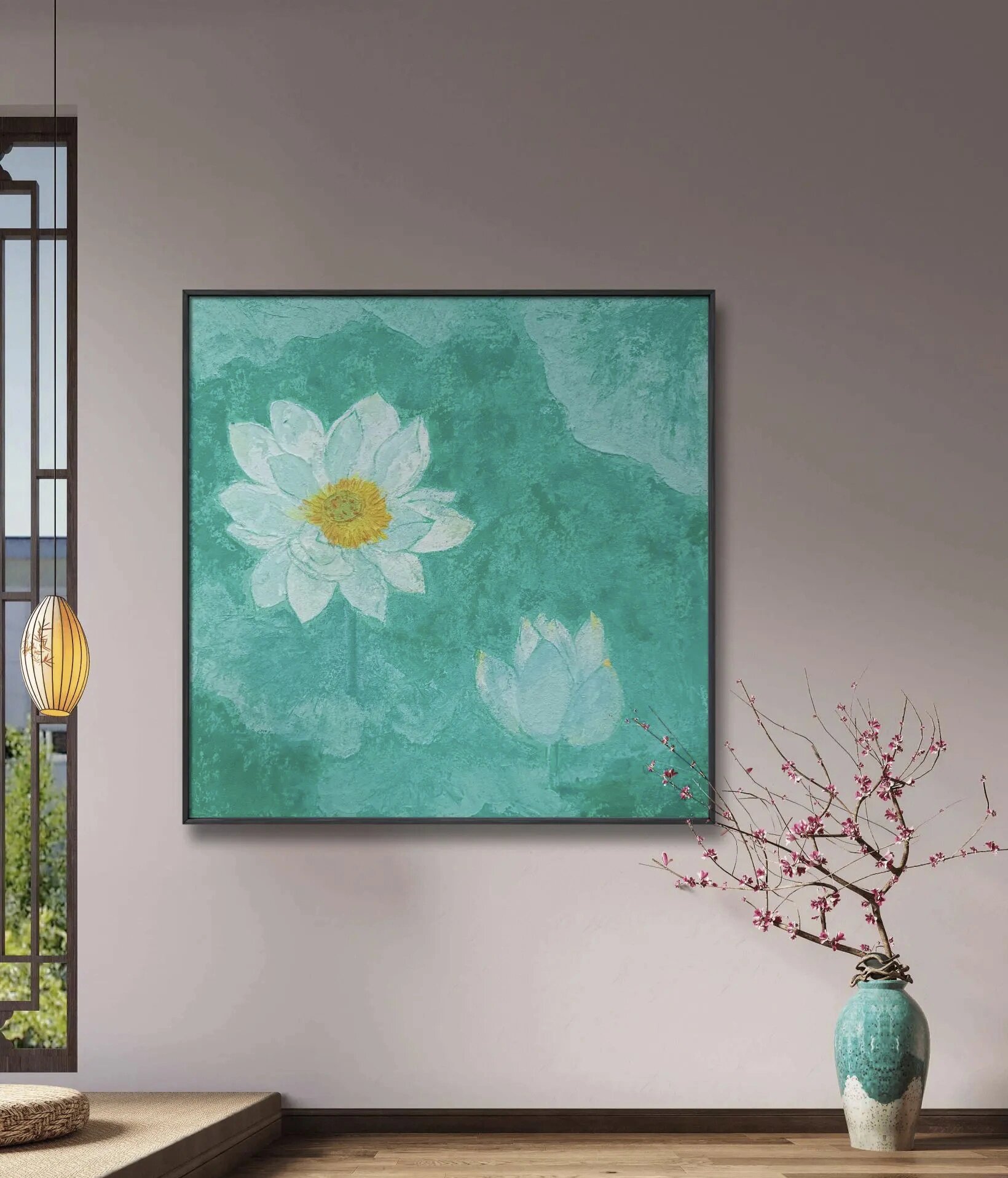 挂荷花图有哪些禁忌?荷花象征着长寿和财运