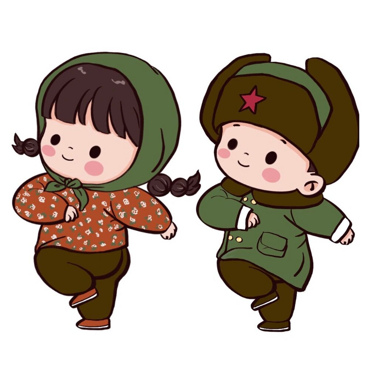 花棉袄和军大衣情头