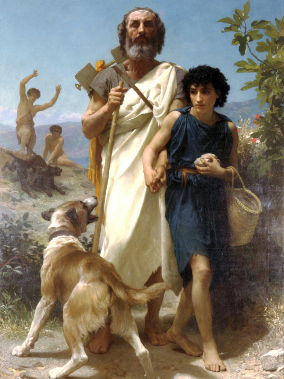 今天你看画了吗|荷马和他的向导 作品名称:homer and his guide 创