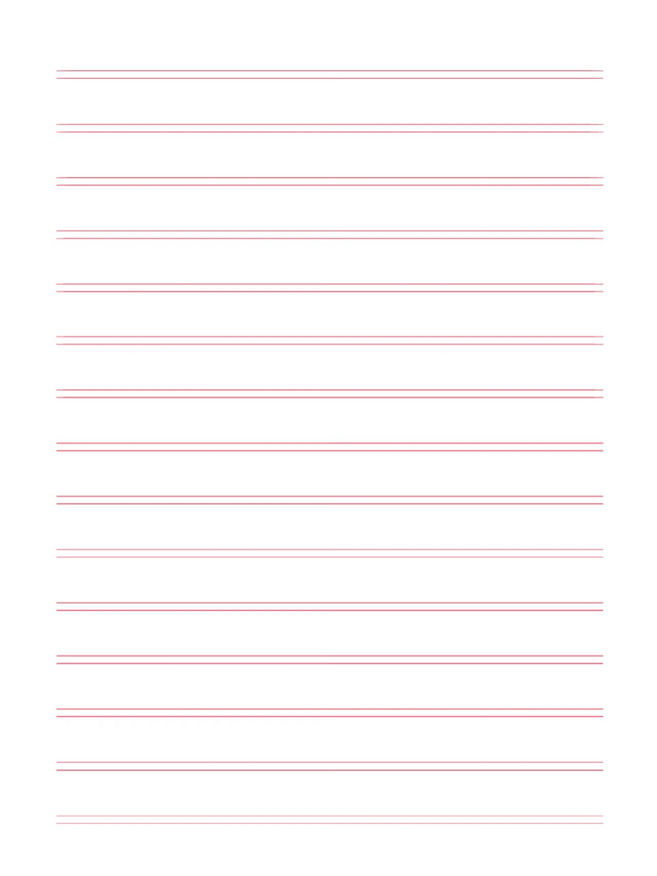 【硬笔干货】单双横线竖线作文格高清图 图一:单横线 图二:单横线带