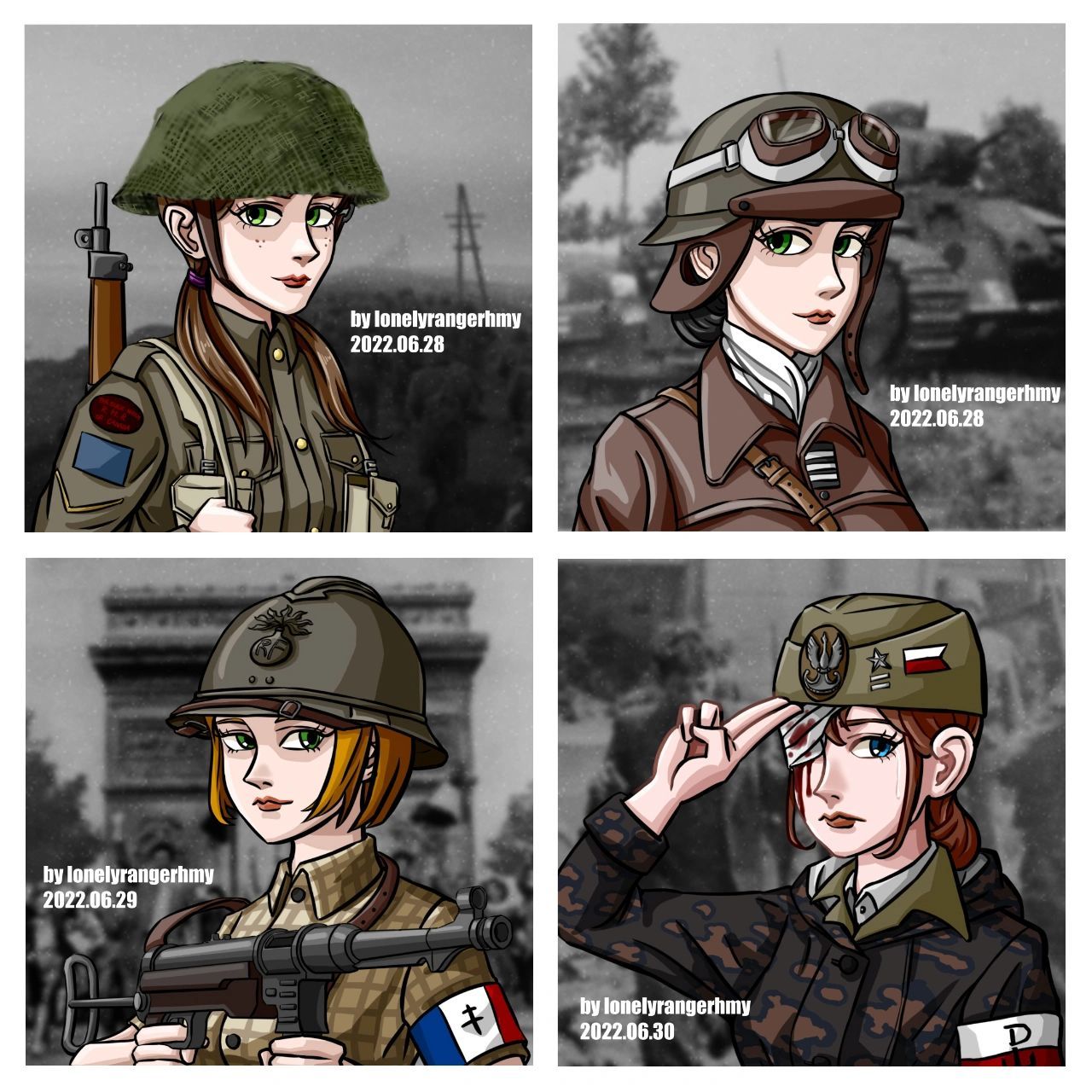 军事风格头像创作第二弹(二战篇)