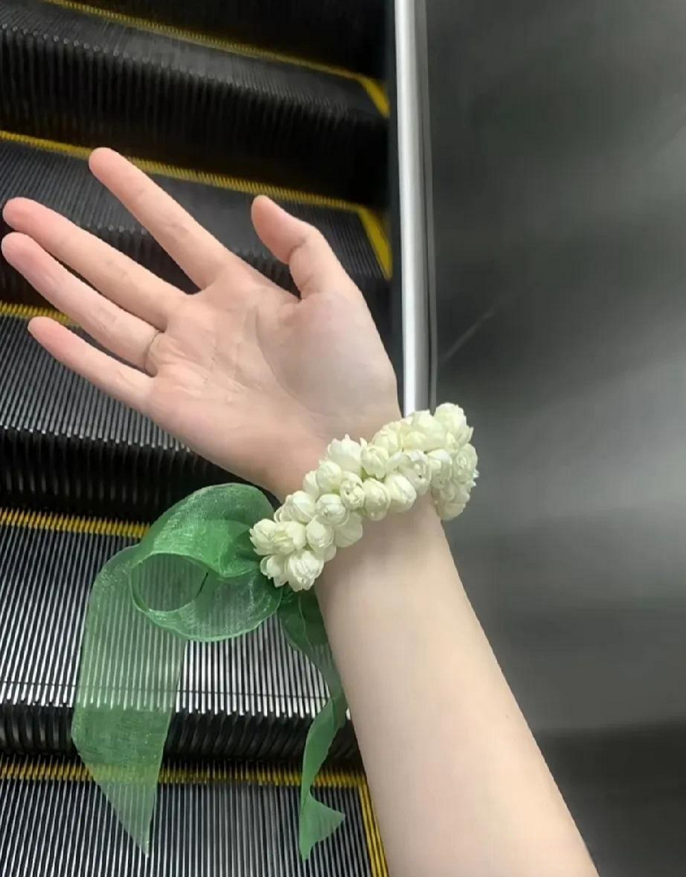 8月的第一次出行 没想到,西安也有茉莉花手环.