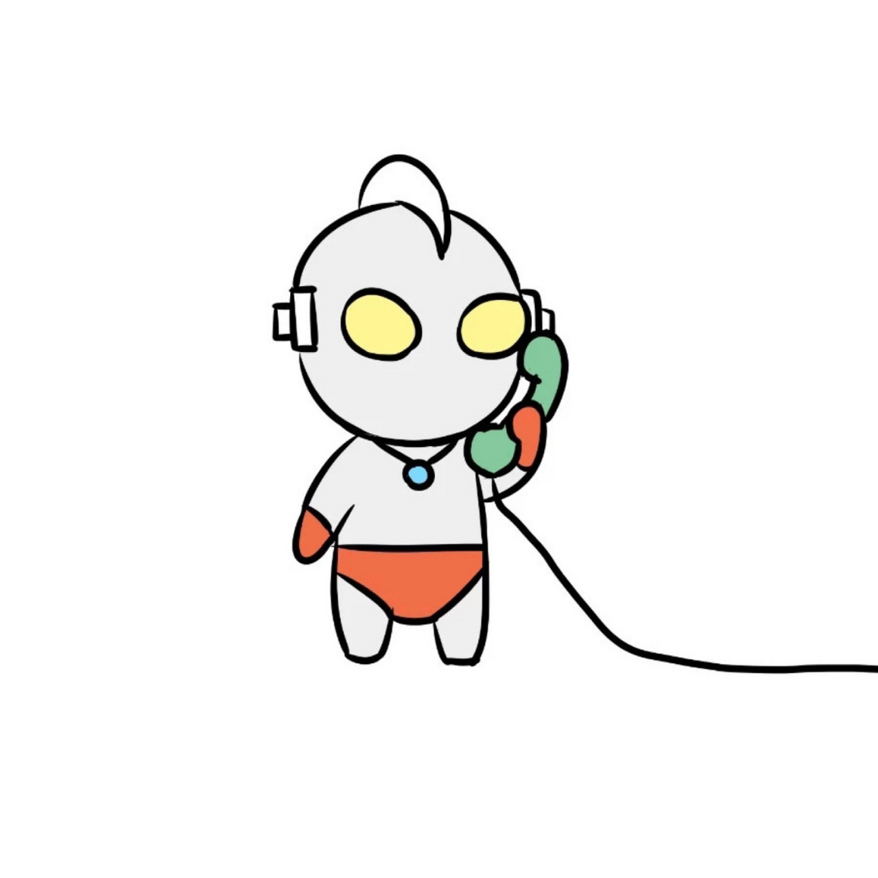 一组萌萌的卡通情侣头像98奥特曼&小怪兽98 更新一组#抖音超火#的