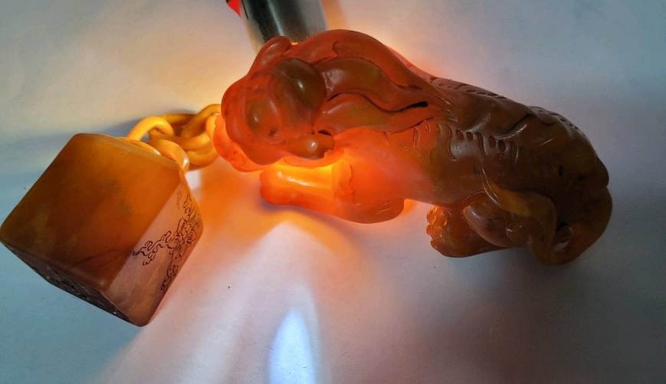 明代晚期篆刻大师:胡正言二联章,457克.忍痛割爱价:6660元.