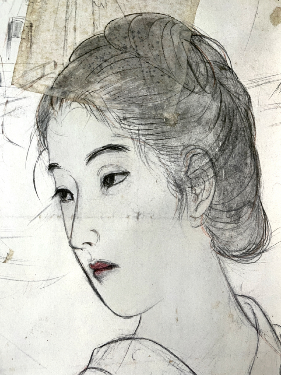 日本美人画·鏑木清方 素描