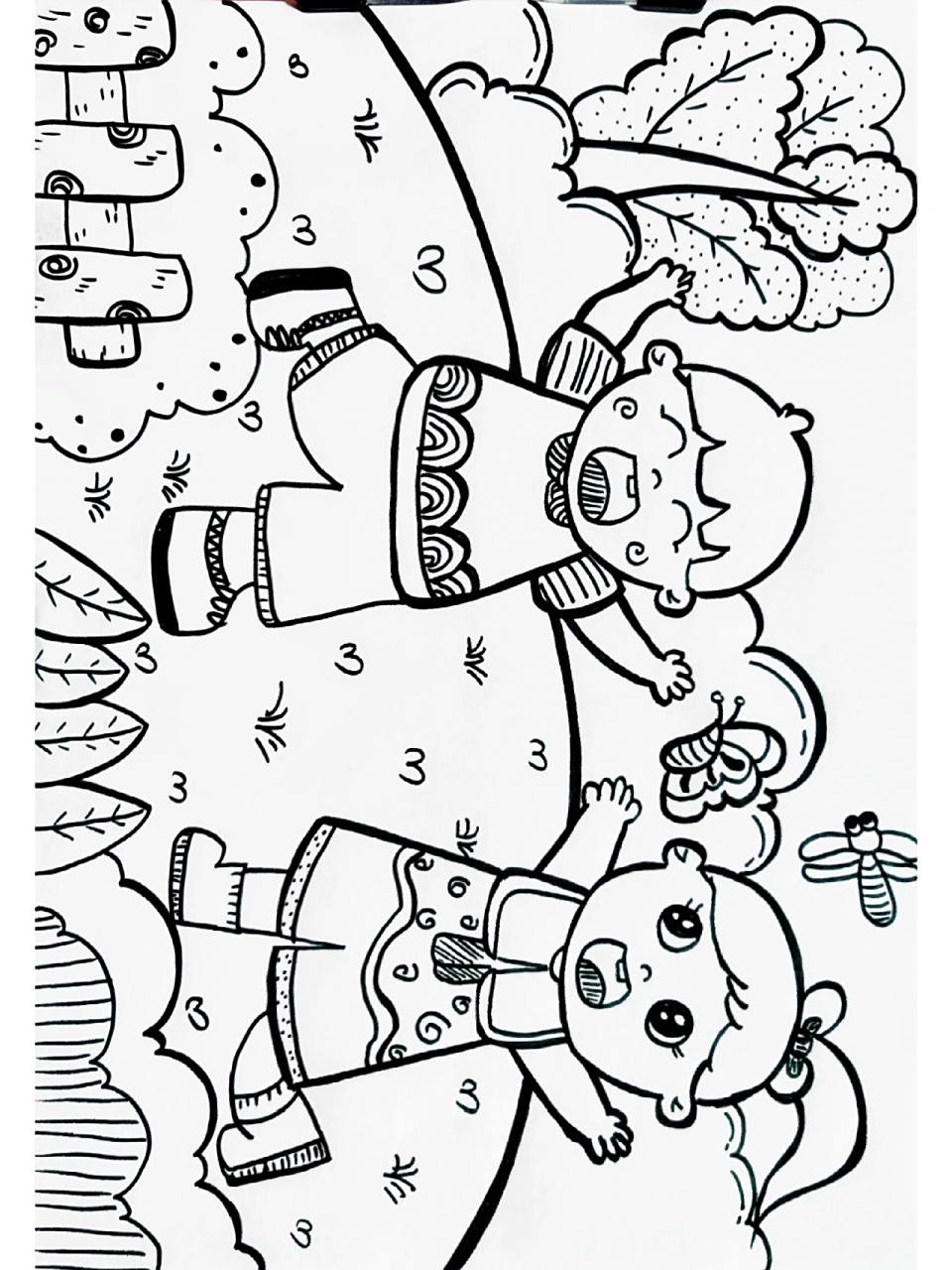 快乐童年简笔画 快乐童年简笔画主题画儿童画          适用主题:抓