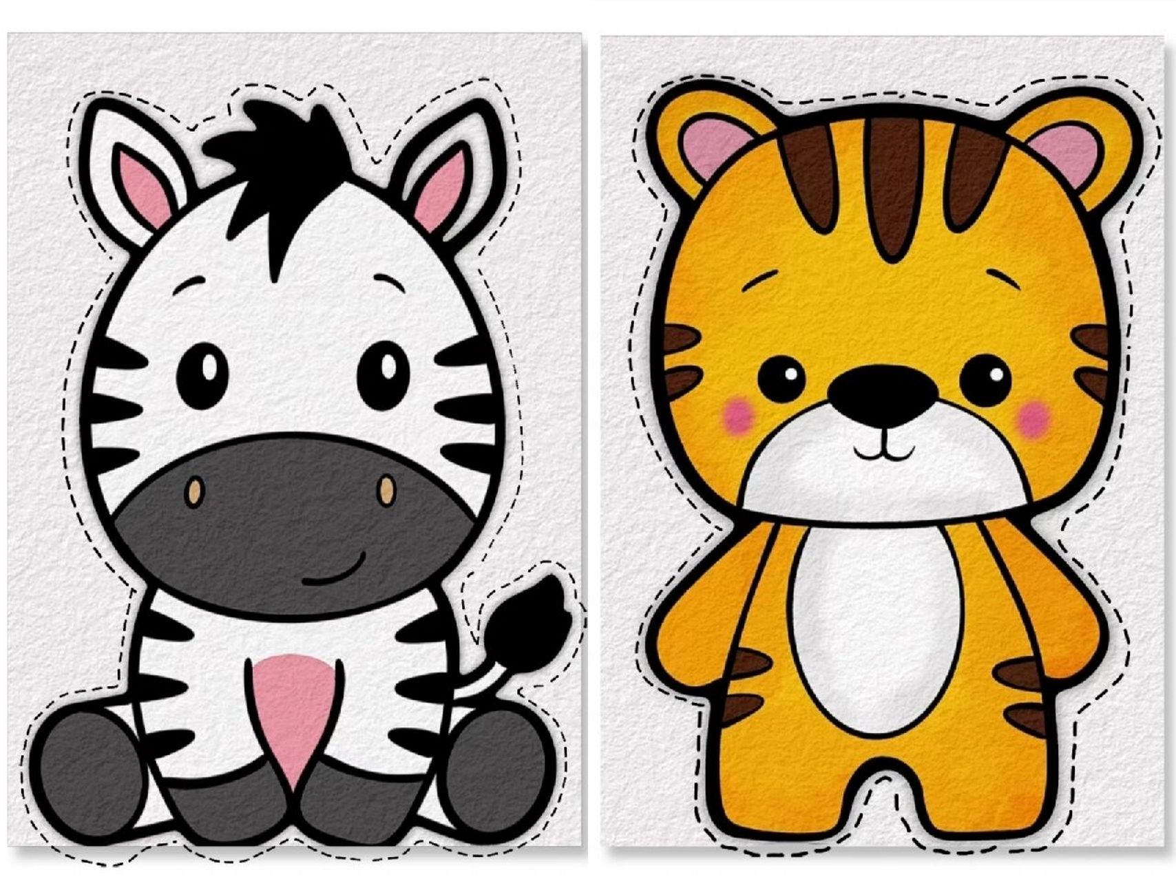 儿童剪纸-动物类1(可直接打印)    亲手制作的小动物类剪纸来一波94