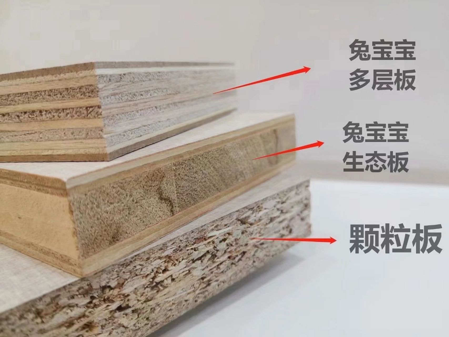 兔宝宝板材 生态板,颗粒板,多层板 兔宝宝生态板:以优质木材为原料
