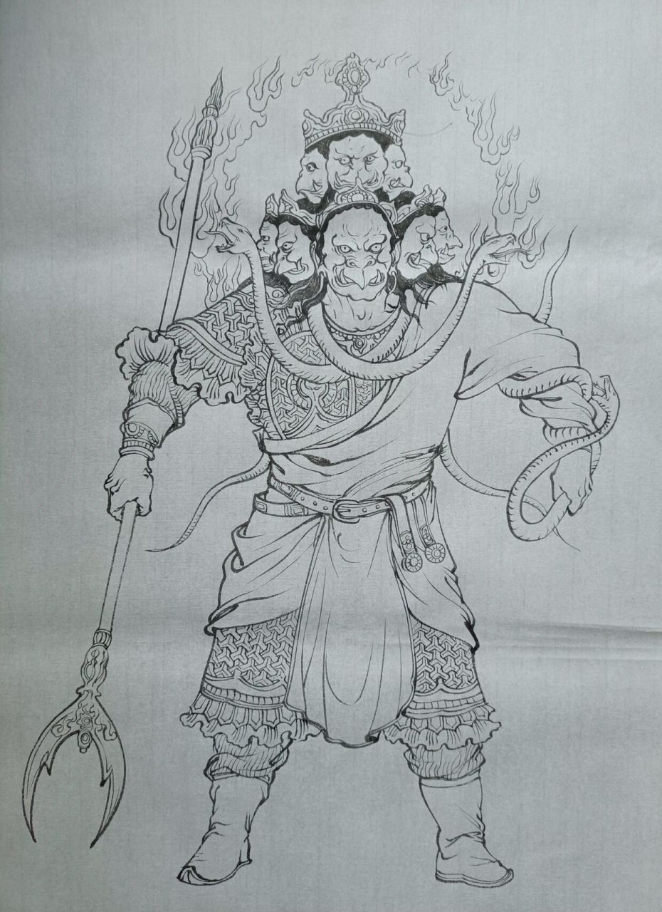 今日练习-九头虫    九头虫是中国古典小说《西游记》中登场的妖怪