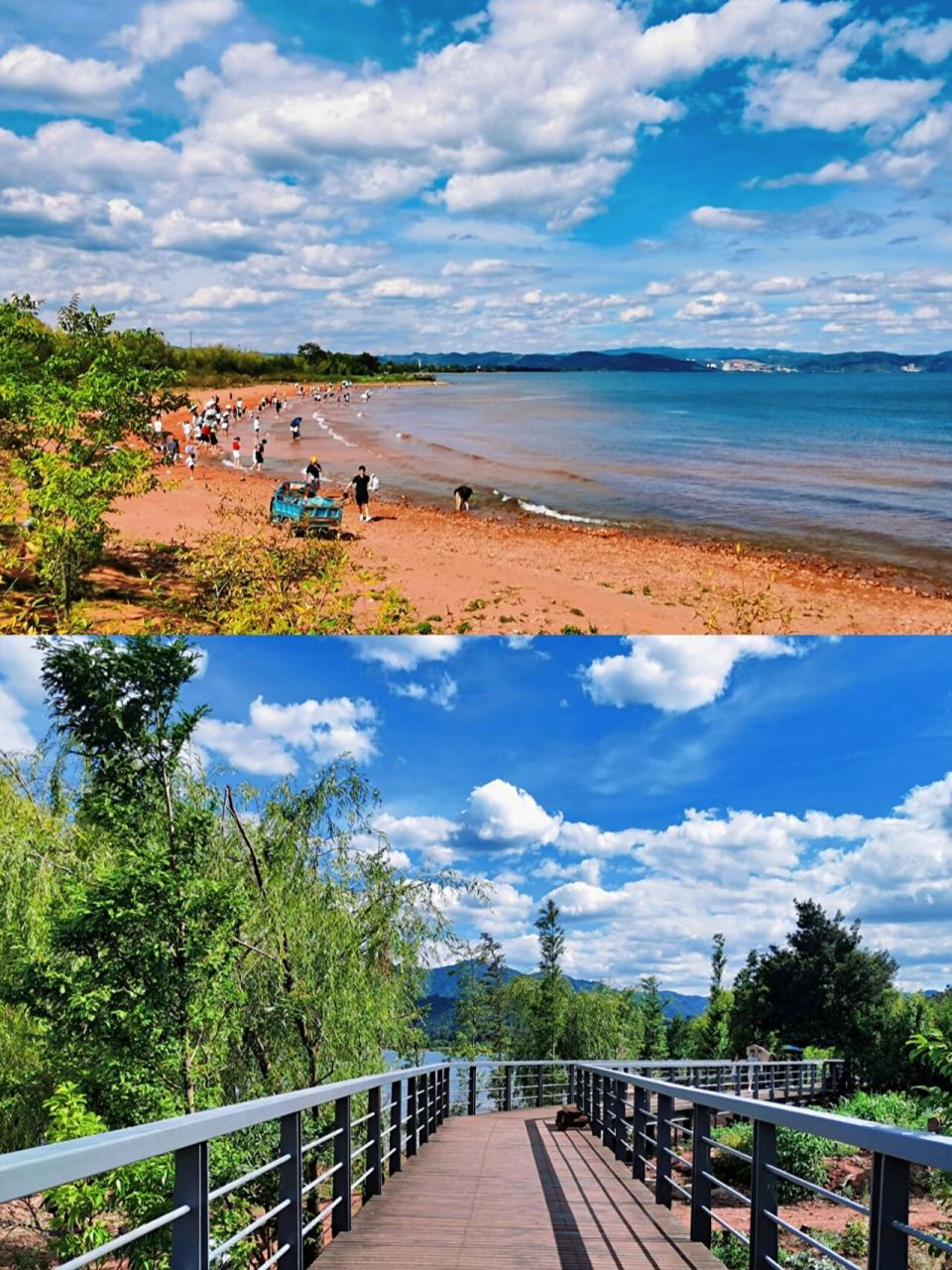 据说国内唯一的一片粉红沙滩92就藏在澄江的抚仙湖