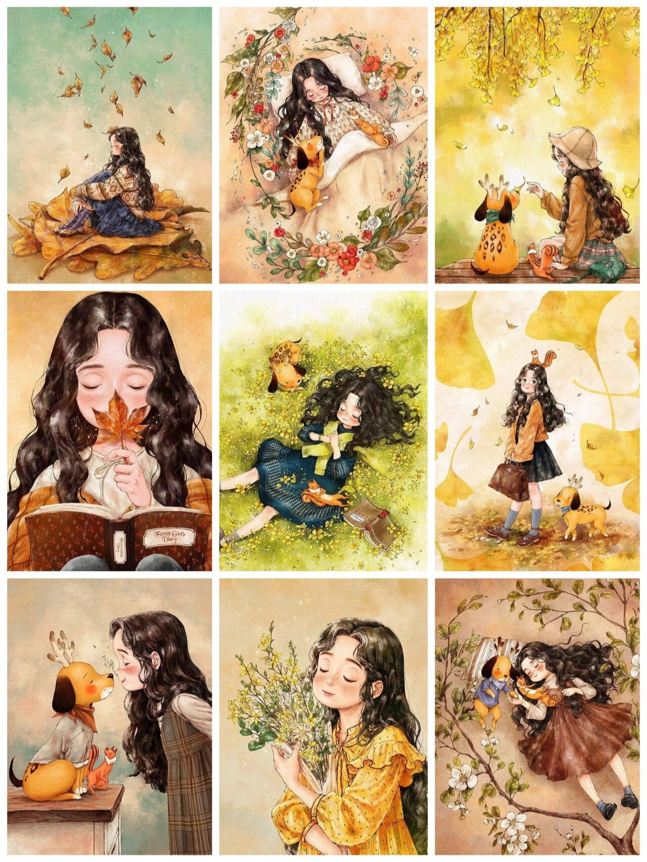 治愈系森系少女,休息一会儿再走也没关系!