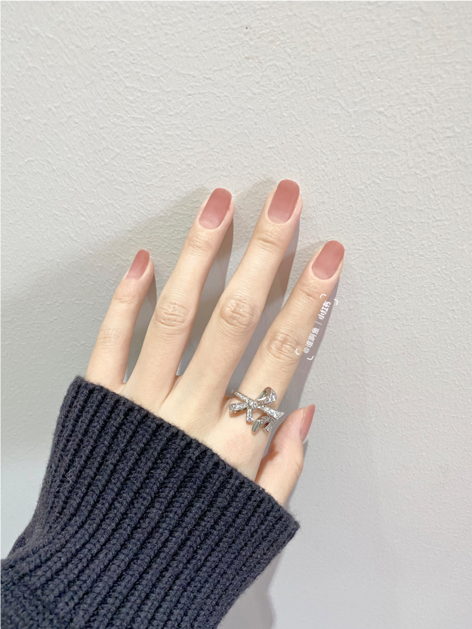 99粉色美甲02温柔少女雾面蜜桃粉渐变美甲 99指甲油:colorrose