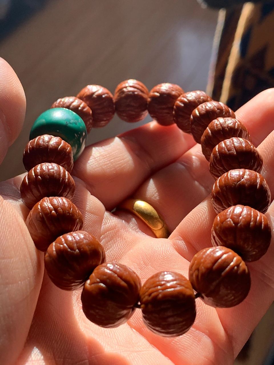 猴头双鳍南瓜  盘了一年的效果