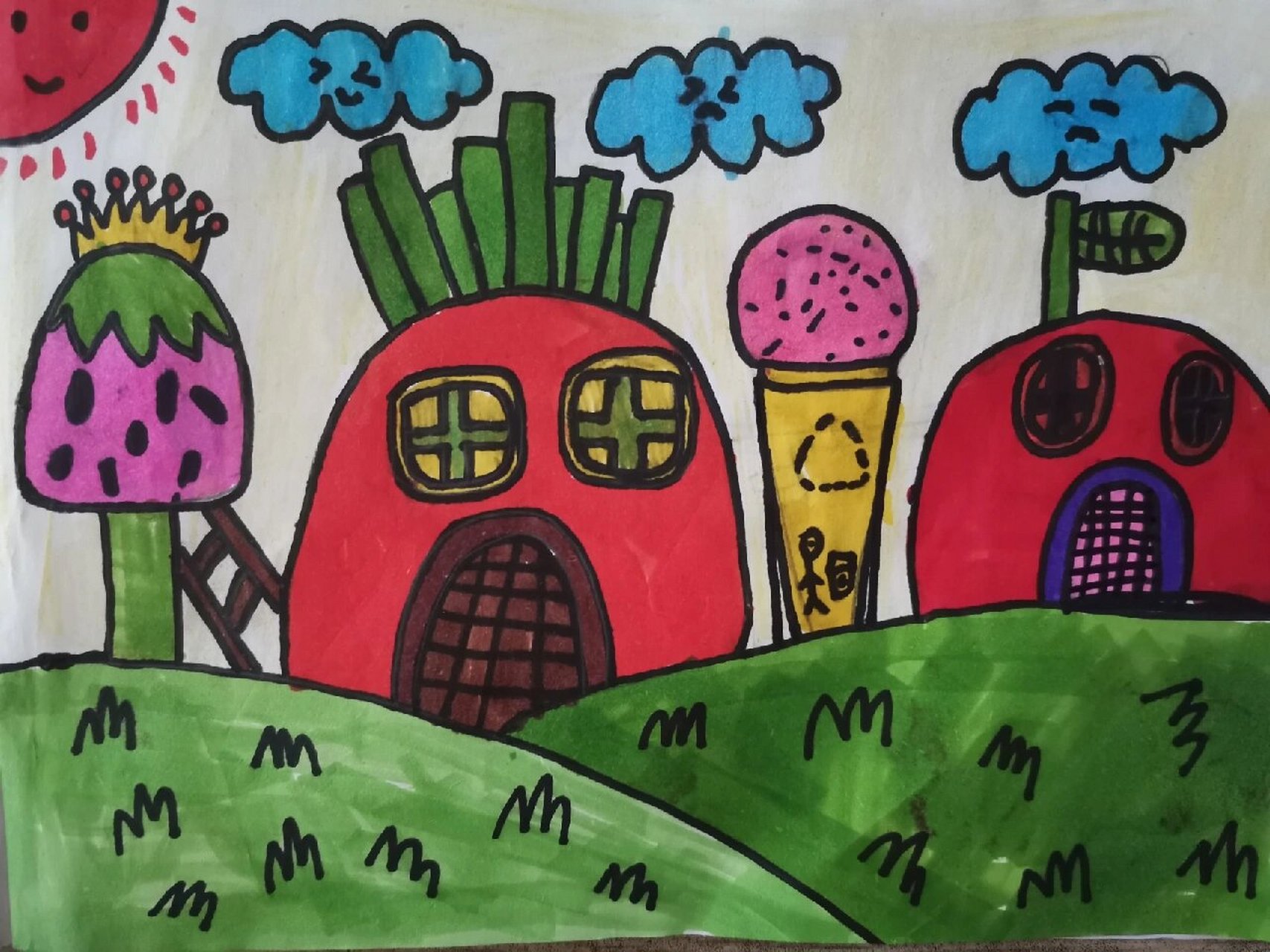 《这个地方有点怪》 湘教版四年级上册美术