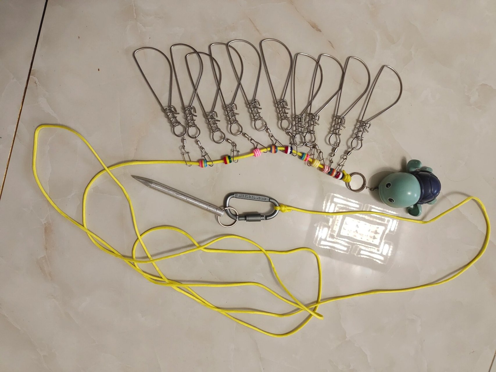 自制活鱼扣 自制了一副活鱼扣,就是不知道啥时候用得上呀