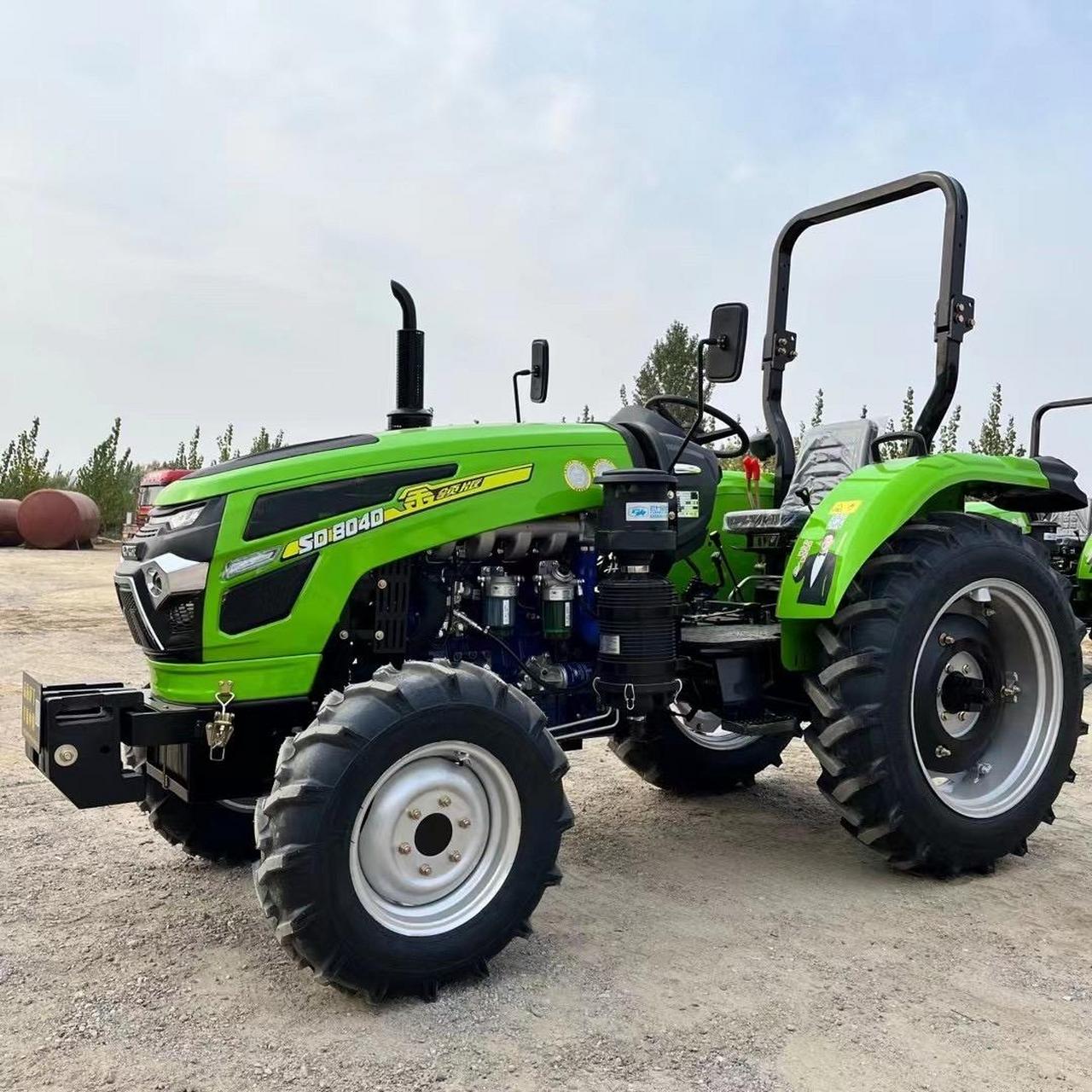 全新车,萨丁804拖拉机,配备昆明云内四缸发动机,前后配重,液压助力