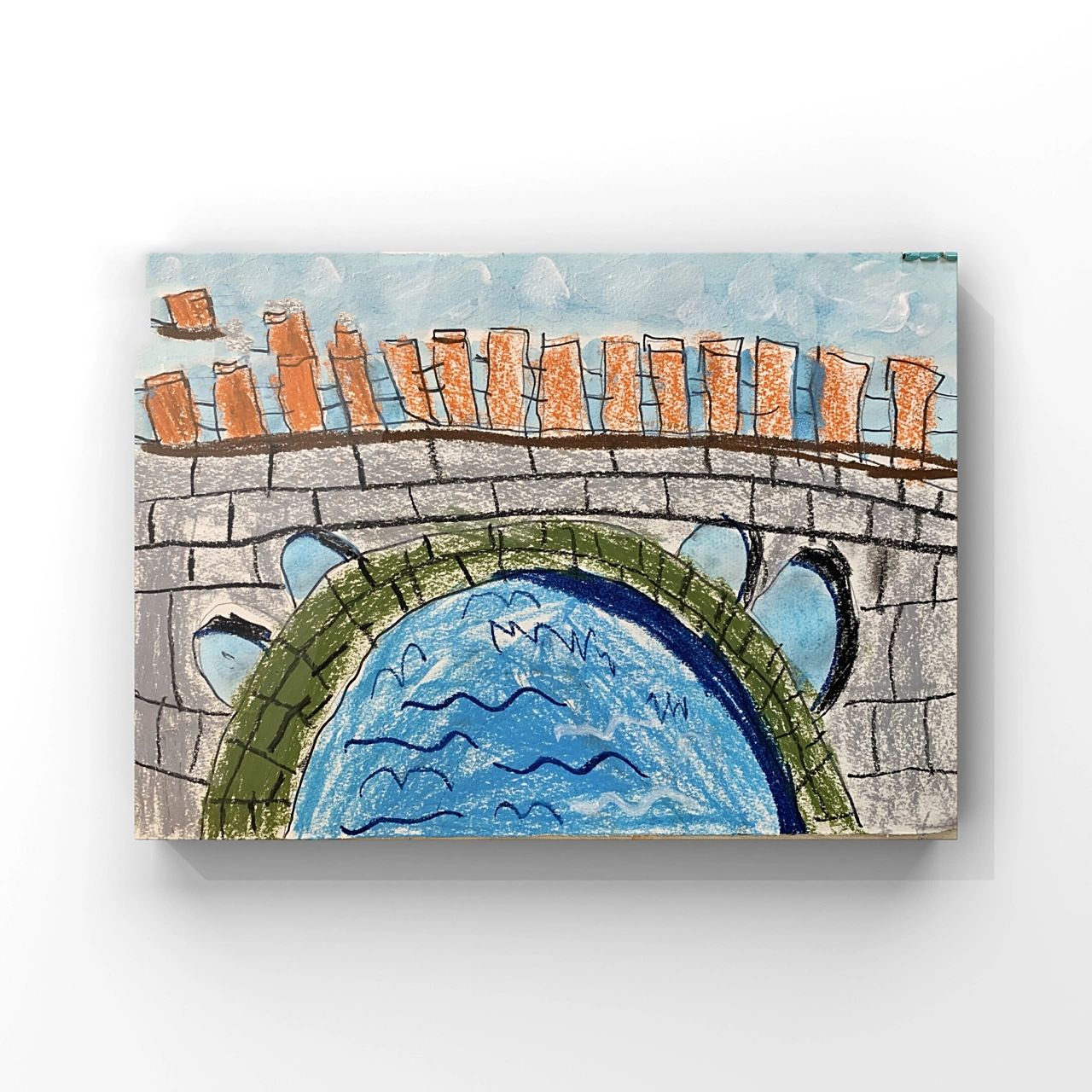 4～6岁创意儿童画  桥 本次课程主题是《桥》.