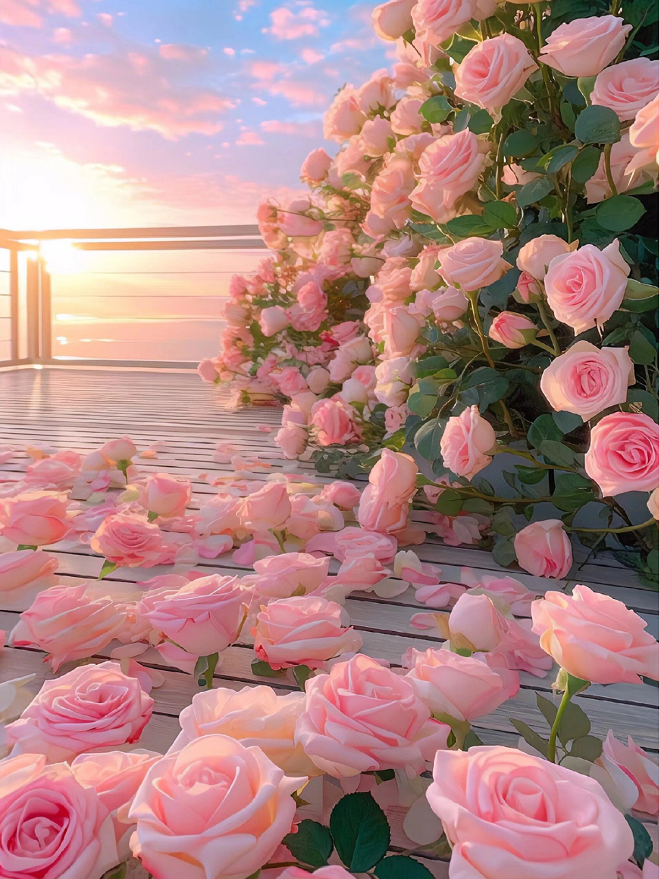 💖粉色玫瑰花语是浪漫和温柔,送给心爱的人,绝对能让她心花怒放!