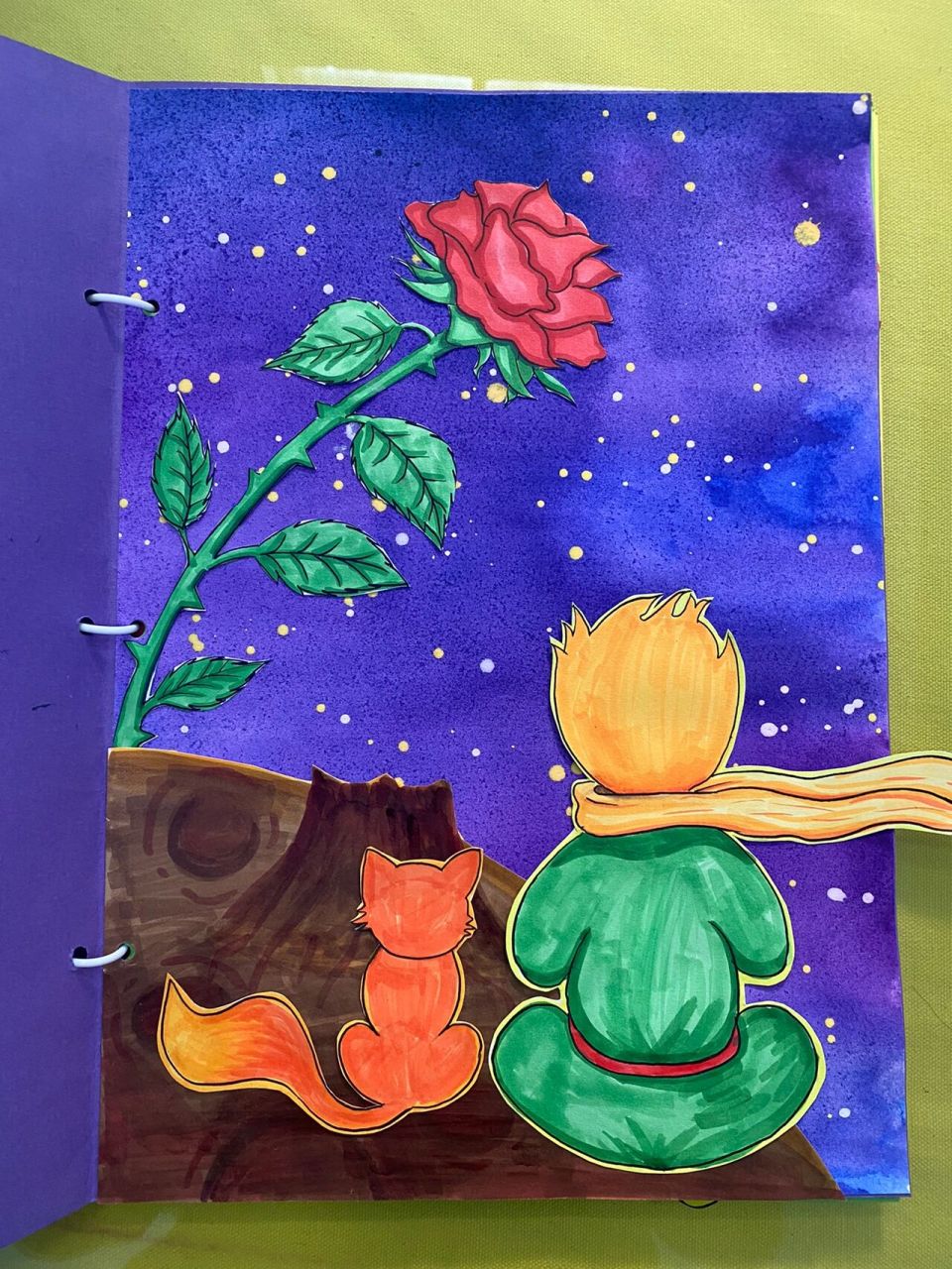 《小王子》场景画 适合7-9岁 简单易学 也许世界上也有五千朵和你一模