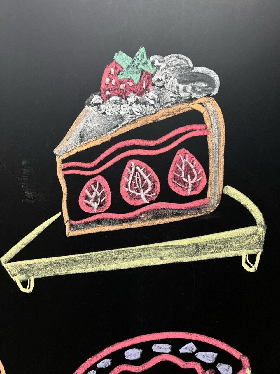 蛋糕系列黑板画