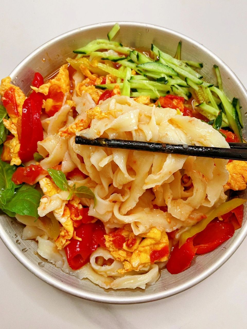 夏天一定要吃番茄鸡蛋蒜汁捞面6015爽口又好 简单易学零失败60