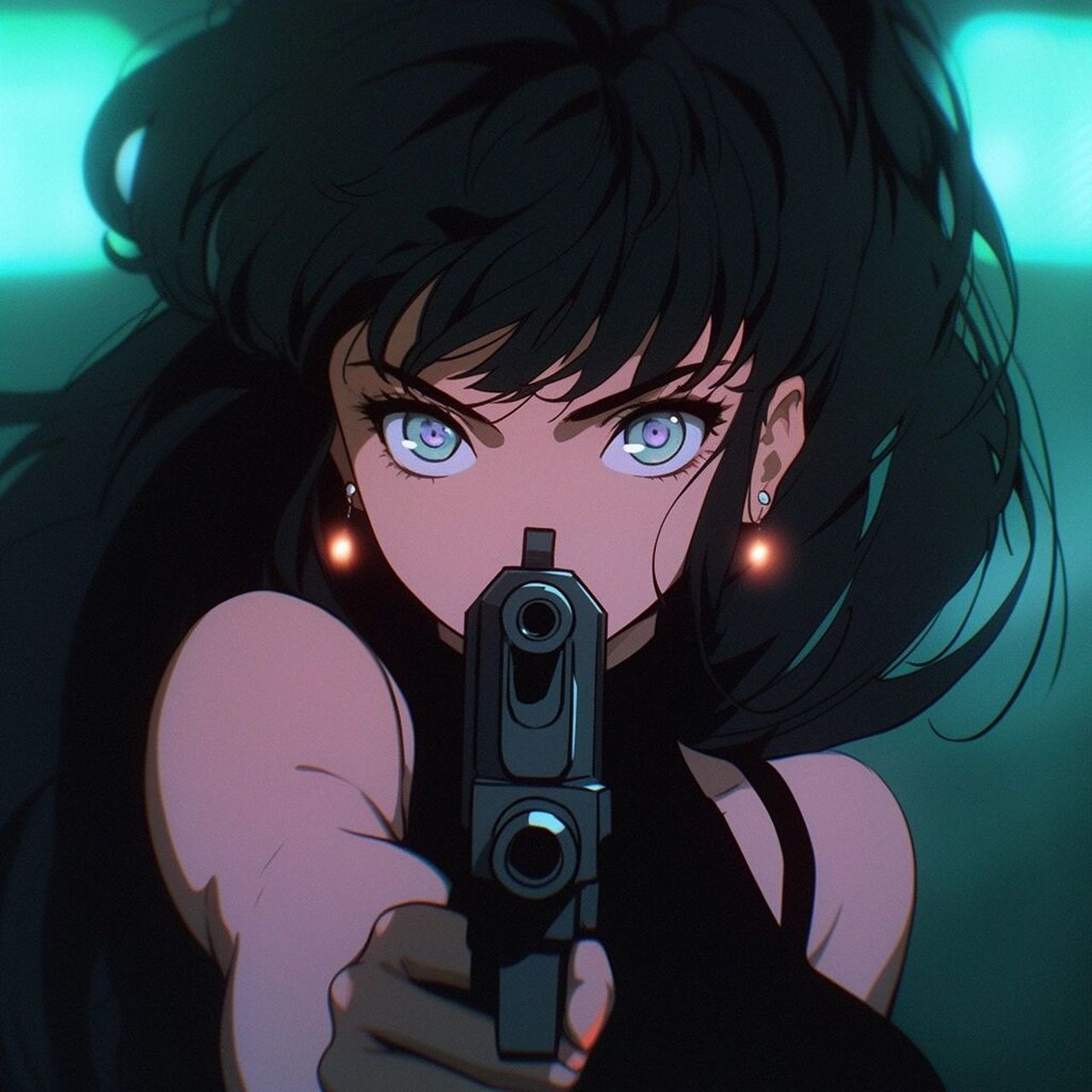 飒!/旧漫/持枪女孩头像