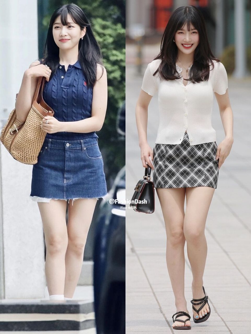 joy朴秀荣夏日街拍私服,清甜水蜜桃女孩,笑容好甜!