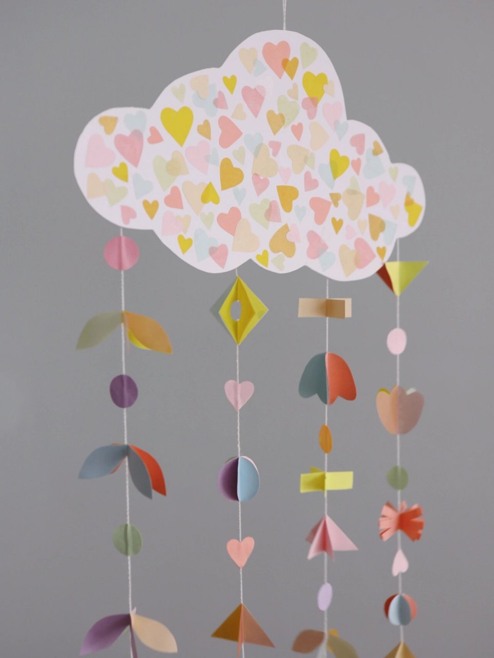 创意手工教程丨马卡龙色系剪纸云朵风铃挂饰 7815 今天是二十四