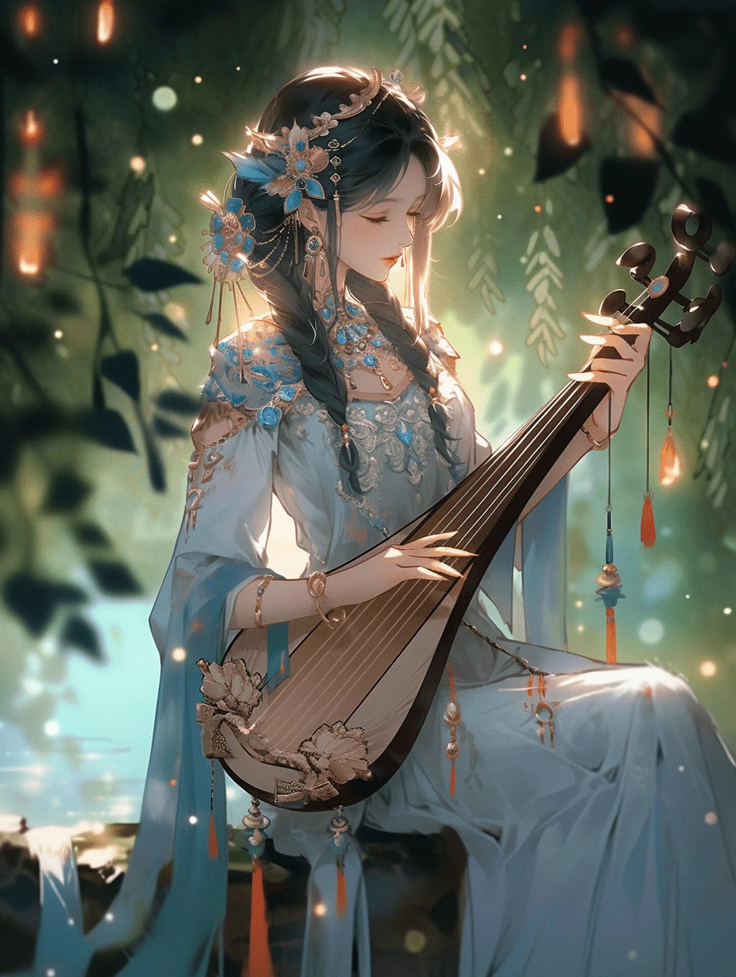 古典乐器|古风美女