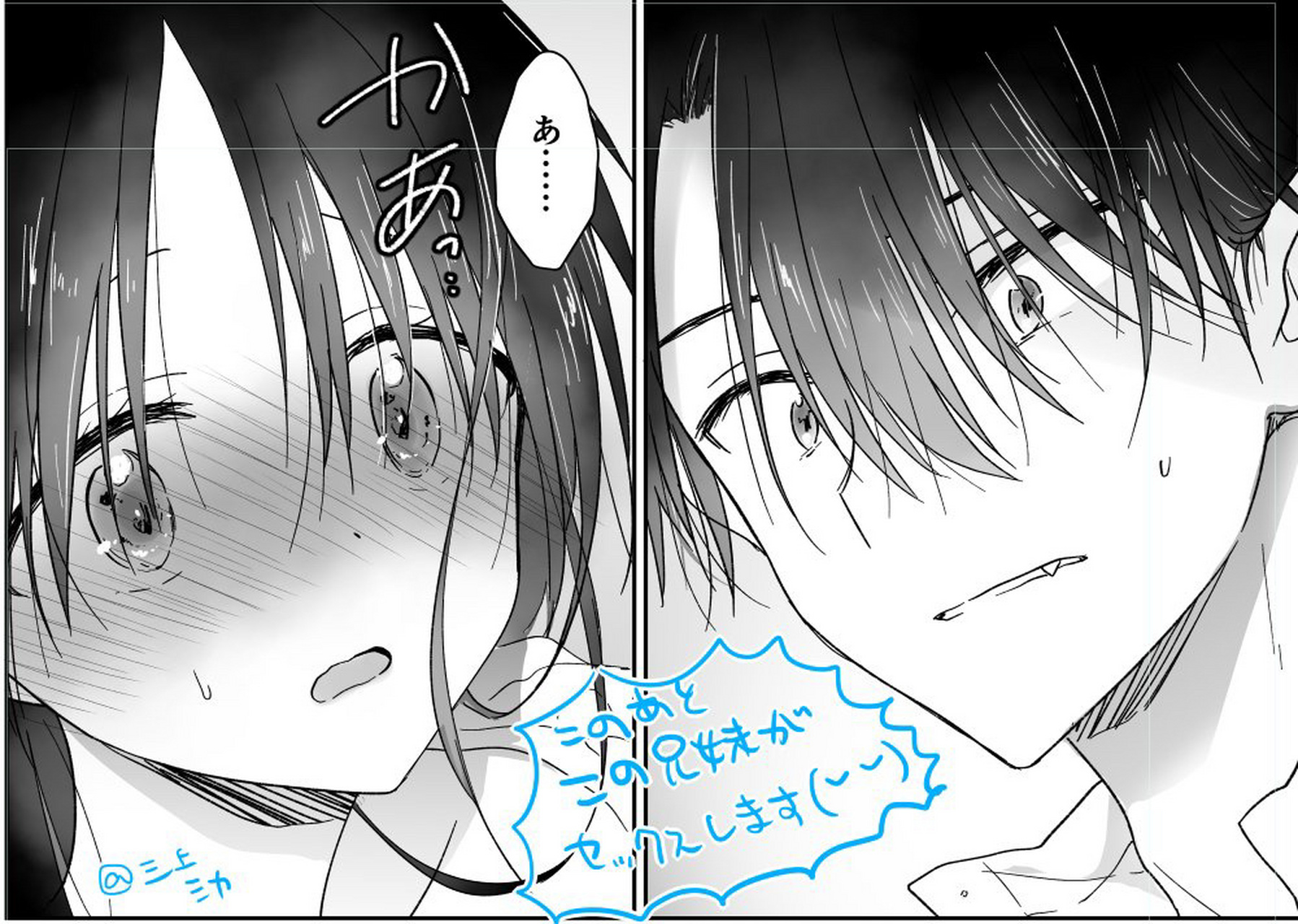 推两位画兄妹的画师「骨科雷慎入」 p1为要領太太的图 推: p2为三上