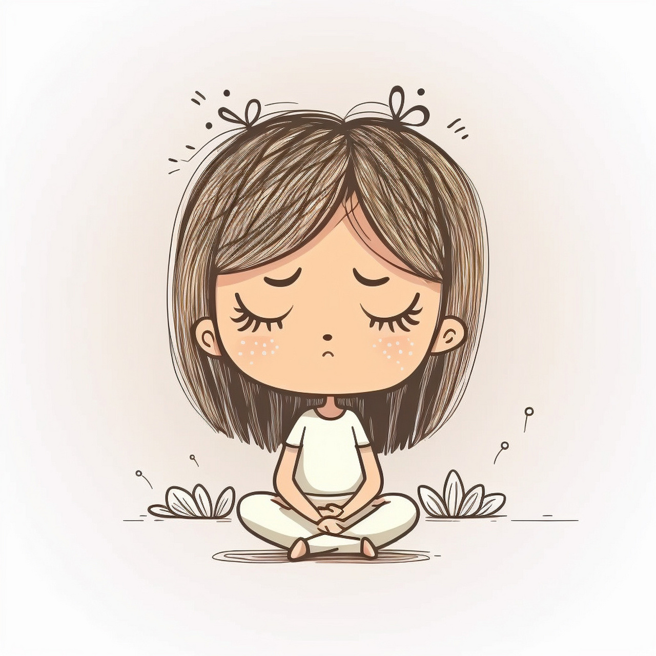 冥想的小姐姐头像,治愈头像