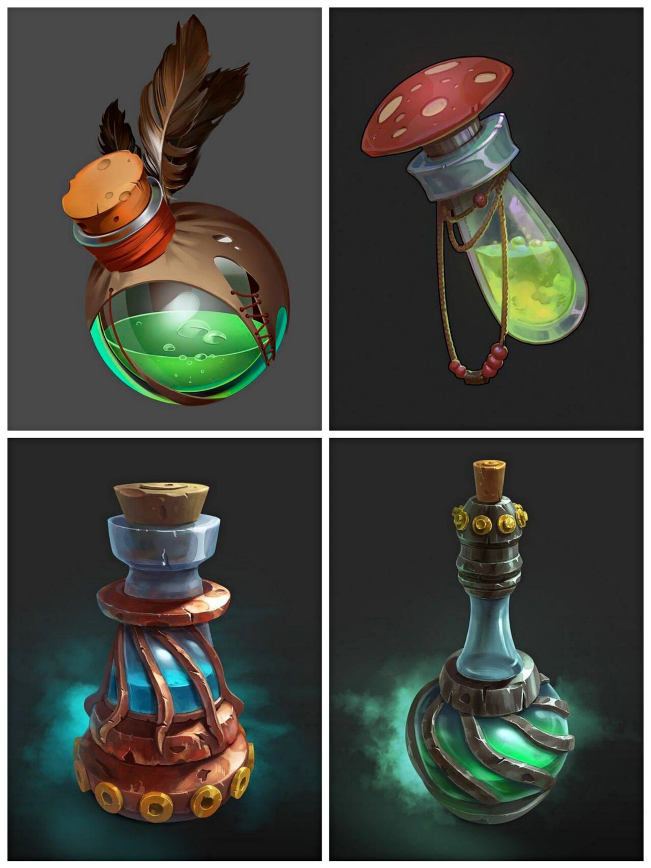 动漫游戏魔法药水瓶