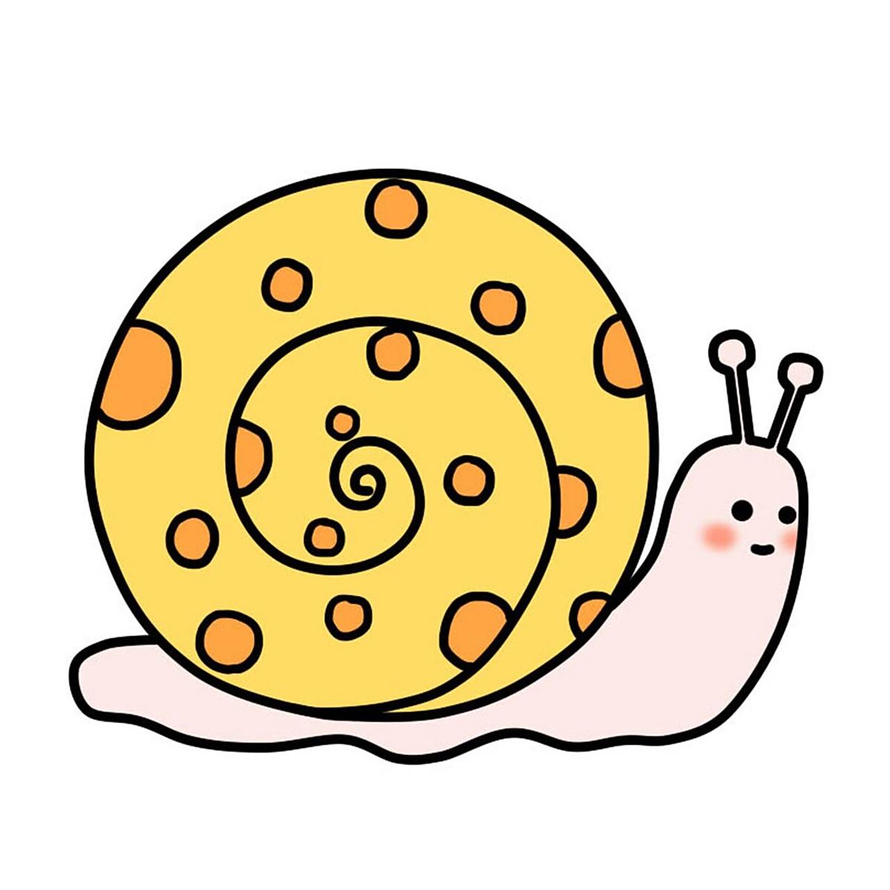 96绘画小课堂|小蜗牛96简笔画分享 96绘画小课堂之小蜗牛简笔画