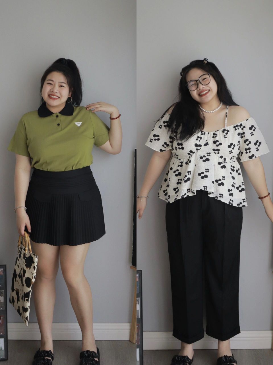 165 80kg|真胖穿搭|少女感五一出游穿搭【壹】 【96】 这个polo领