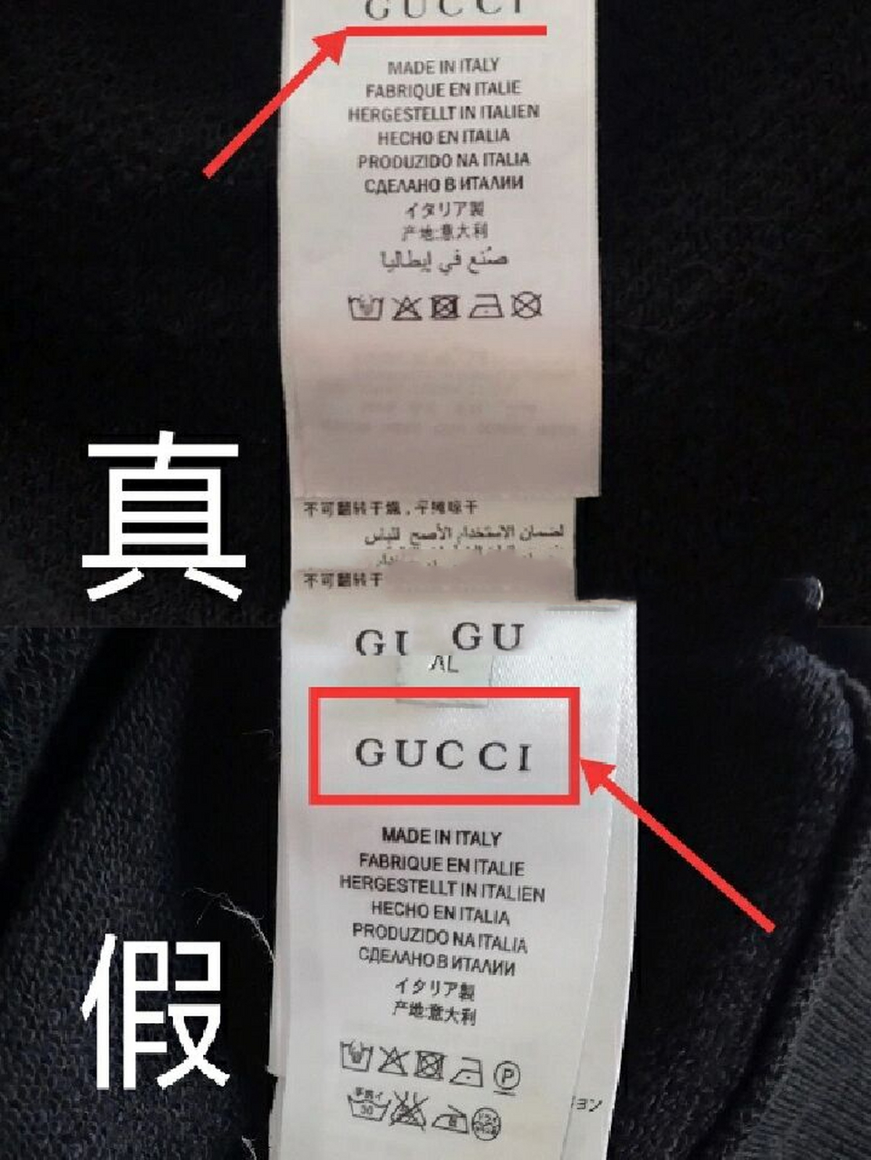 gucci卫衣真假辨别图图片