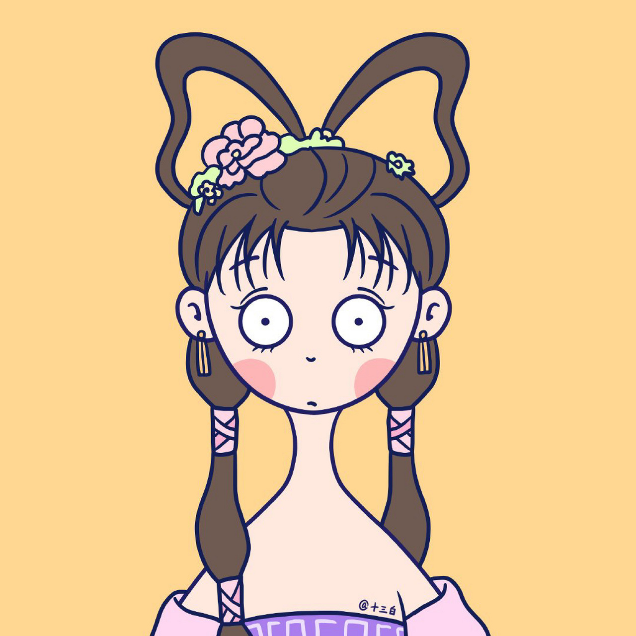 仙剑奇侠传98柔情版小头像#十三白插画