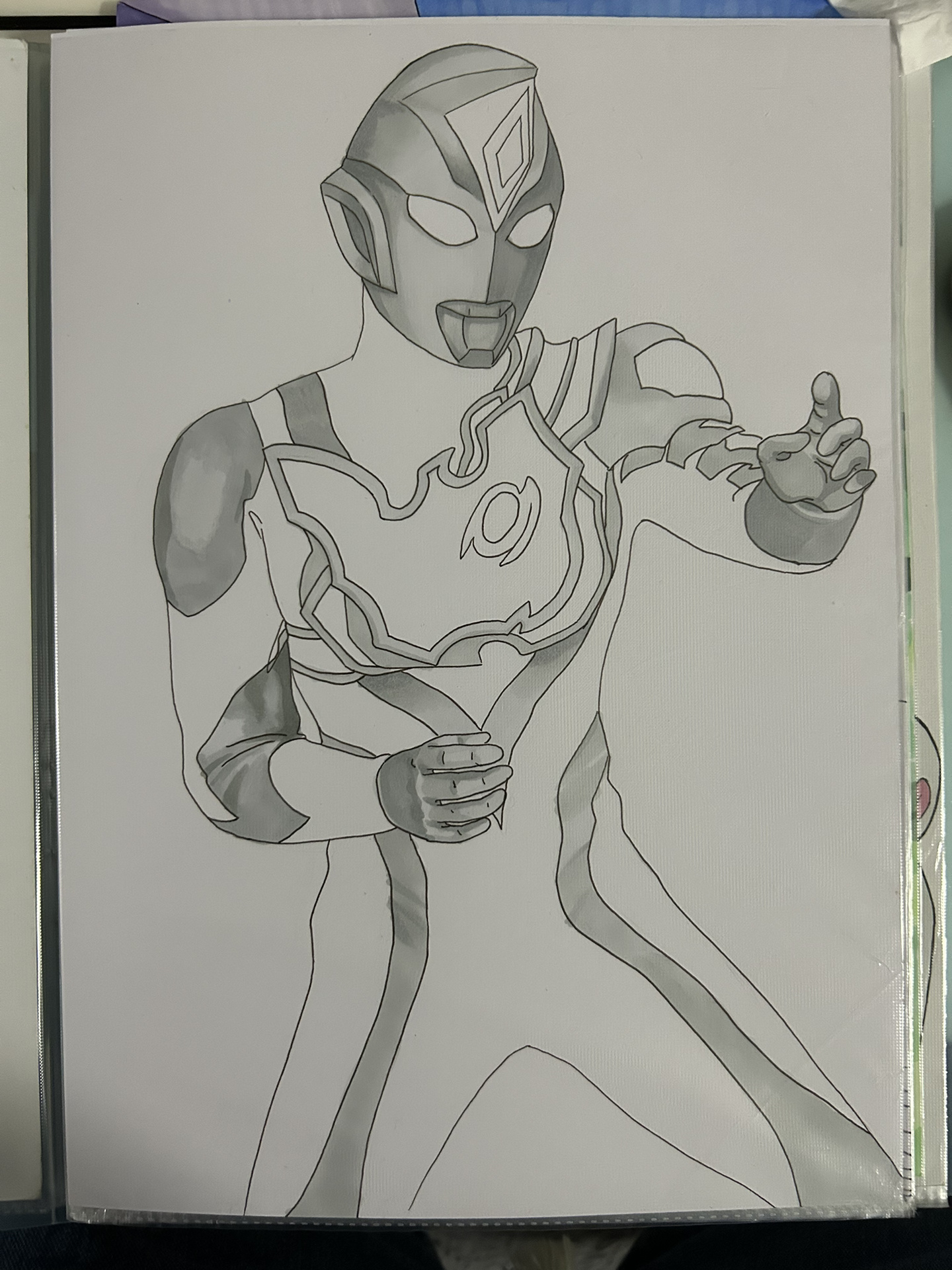 马克笔手绘德凯奥特曼