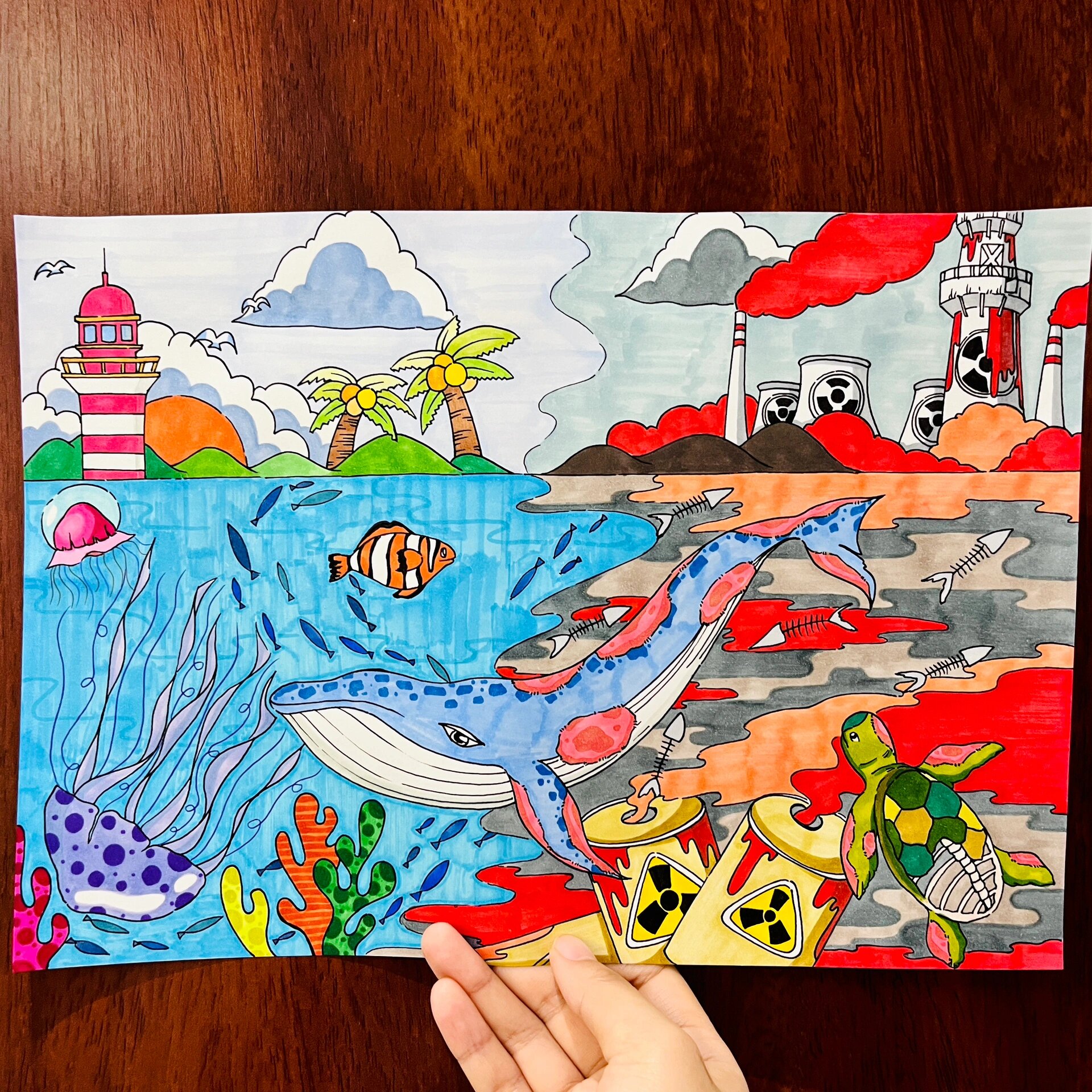 【儿童画课件分享】当海洋被污染之后00