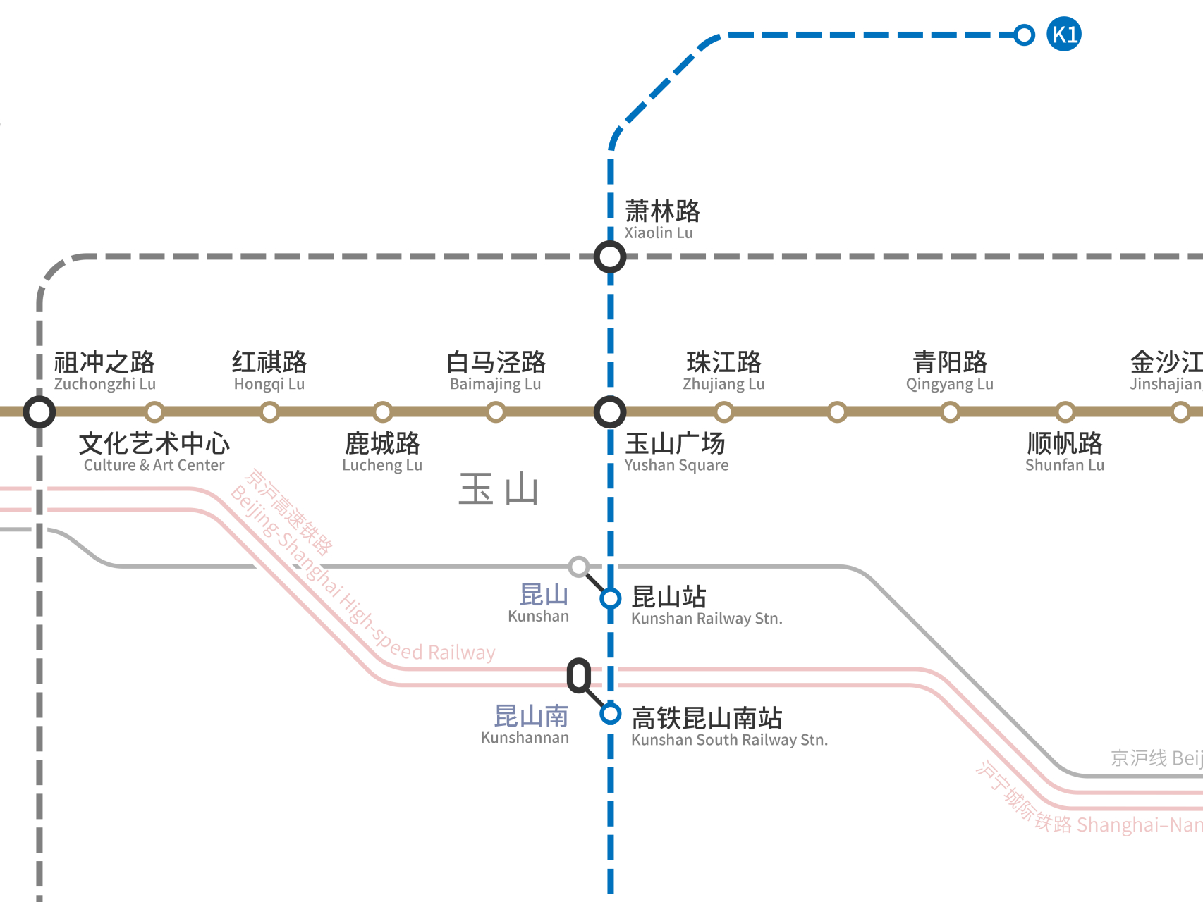 昆山市轨道交通规划图图片